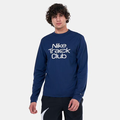 Nike Men's Track Club Dri-FIT Hyverse Running Top Blue