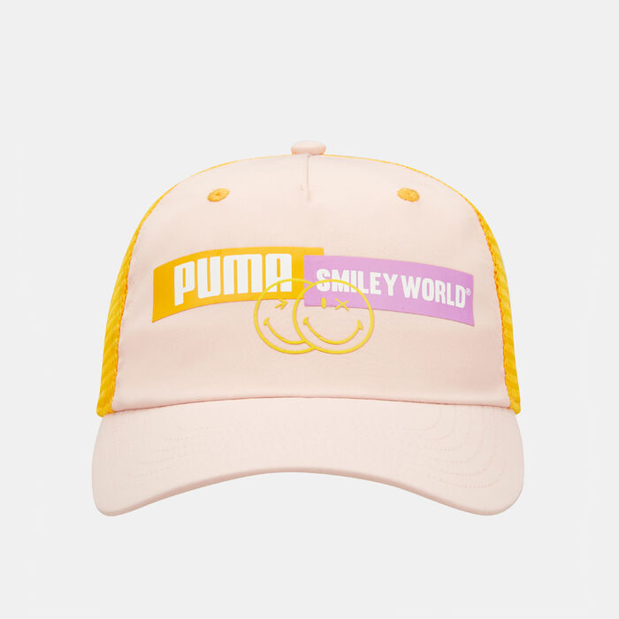 PUMA Kids' x SMILEYWORLD Baseball Cap Red PUMA Kids' x SMILEYWORLD Baseball Cap Red image number 0