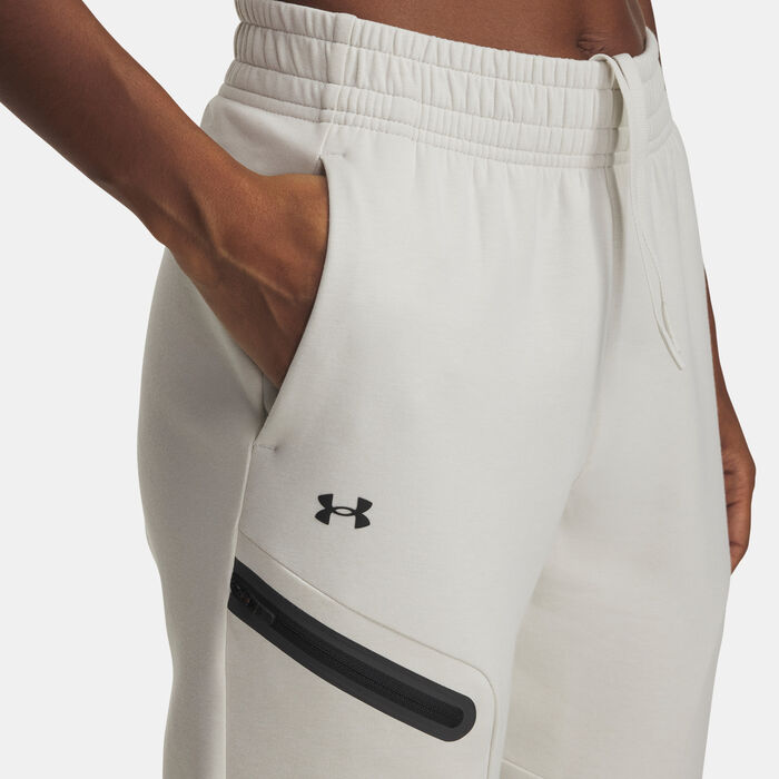 Under Armour Women's Unstoppable Fleece Joggers White image number 3