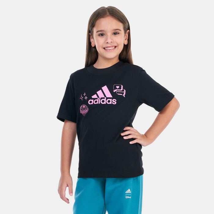 adidas Kids' Brand Love Graphic T-Shirt Black adidas Kids' Brand Love Graphic T-Shirt Black image number 0