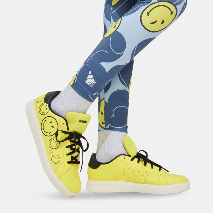 adidas Kids' Smileyworld Training Leggings Blue adidas Kids' Smileyworld Training Leggings Blue image number 4