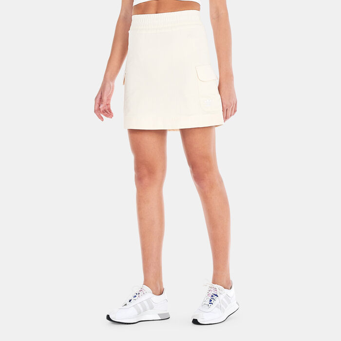 adidas Originals Women's Adicolor Classics Poplin Skirt Beige image number 0