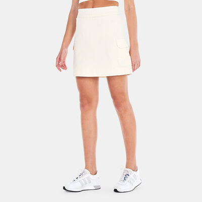adidas Originals Women's Adicolor Classics Poplin Skirt Beige adidas Originals Women's Adicolor Classics Poplin Skirt Beige