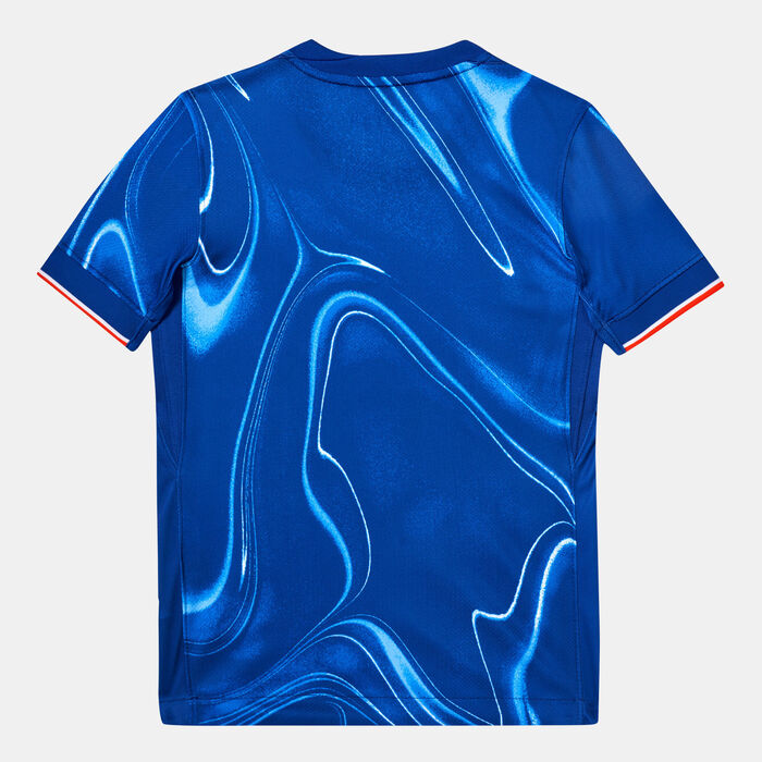 Nike Kids' Chelsea 24/25 Home Replica Football Jersey Blue Nike Kids' Chelsea 24/25 Home Replica Football Jersey Blue image number 1