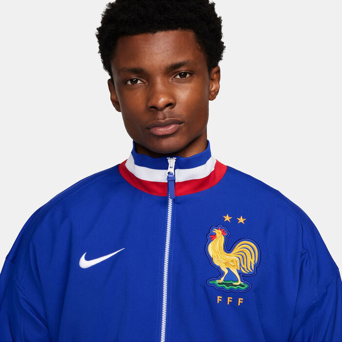 Nike Men's France Dri-FIT Strike Football Track Jacket Blue Nike Men's France Dri-FIT Strike Football Track Jacket Blue image number 1