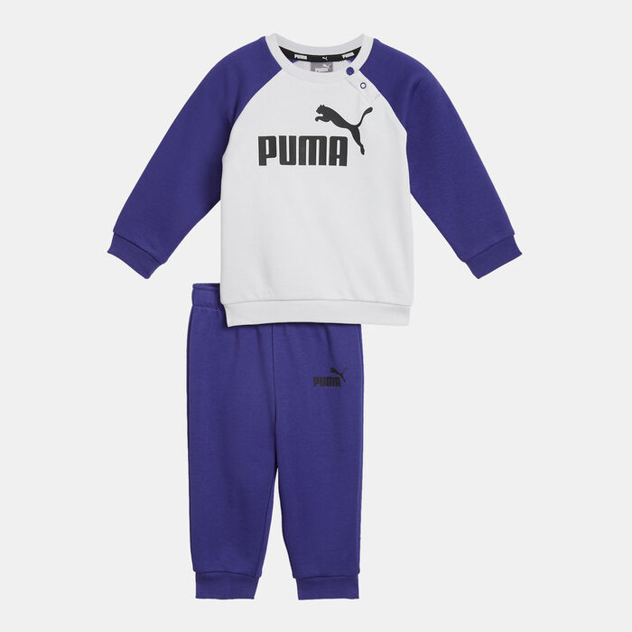 PUMA Kids' Minicats Essential Sweatshirt and Joggers Set Blue image number 0