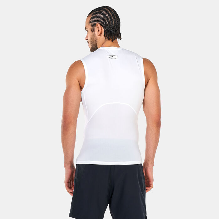 Under Armour Men's HeatGear Armour Top White Under Armour Men's HeatGear Armour Top White image number 1