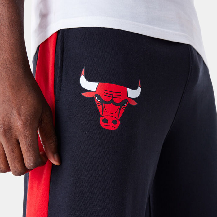 New Era Men's NBA Chicago Bulls Panel Fleece Sweatpants Black New Era Men's NBA Chicago Bulls Panel Fleece Sweatpants Black image number 2