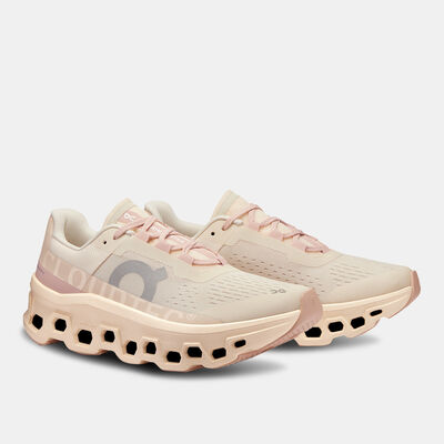 On Women's Cloudmonster Running Shoes Pink On Women's Cloudmonster Running Shoes Pink