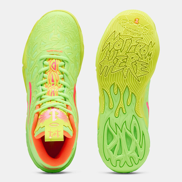 PUMA Men's MB.04 Gem Basketball Shoes Green PUMA Men's MB.04 Gem Basketball Shoes Green image number 3