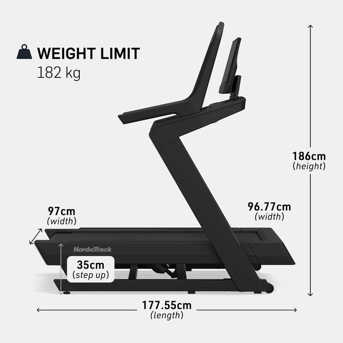 NordicTrack X16 Treadmill Black image number 6