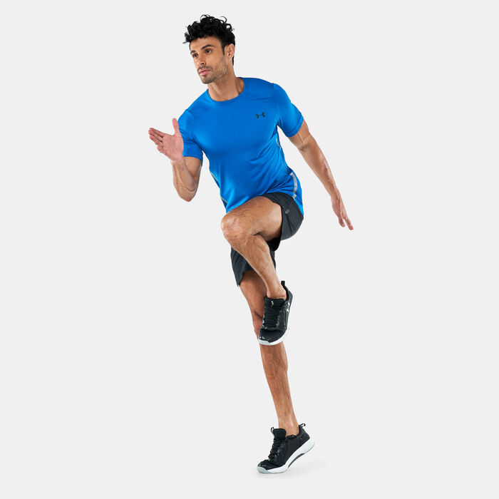 Under Armour Men's UA Rush 2.0 Vent T-Shirt Grey Under Armour Men's UA Rush 2.0 Vent T-Shirt Grey image number 2