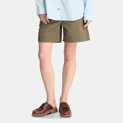 Timberland Women's Brookline Utility Cargo Shorts Green
