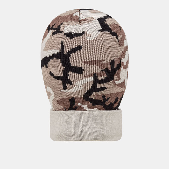 Nike Men’s Dri-FIT Trail Camo Beanie Beige image number 1