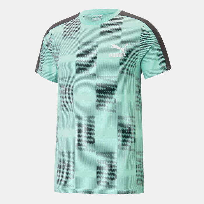 PUMA Men's T7 Sport T-Shirt Green PUMA Men's T7 Sport T-Shirt Green image number 0