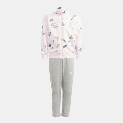 adidas Kids' Brand Love Tracksuit Pink adidas Kids' Brand Love Tracksuit Pink