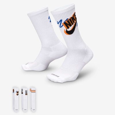 Nike Everyday Plus Dri-FIT Crew Socks (3 Pairs) White