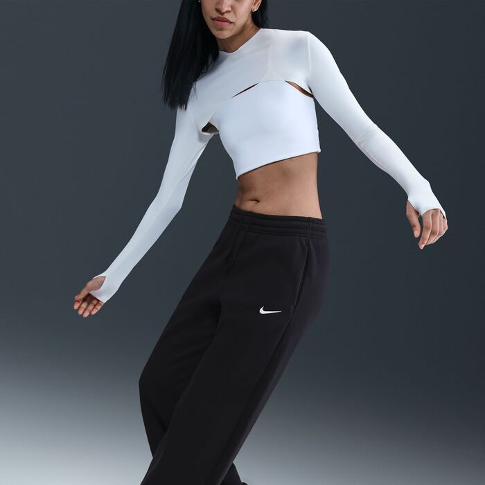Nike Women's Sportswear Phoenix Fleece Wide-Leg Pants Black Nike Women's Sportswear Phoenix Fleece Wide-Leg Pants Black image number 7
