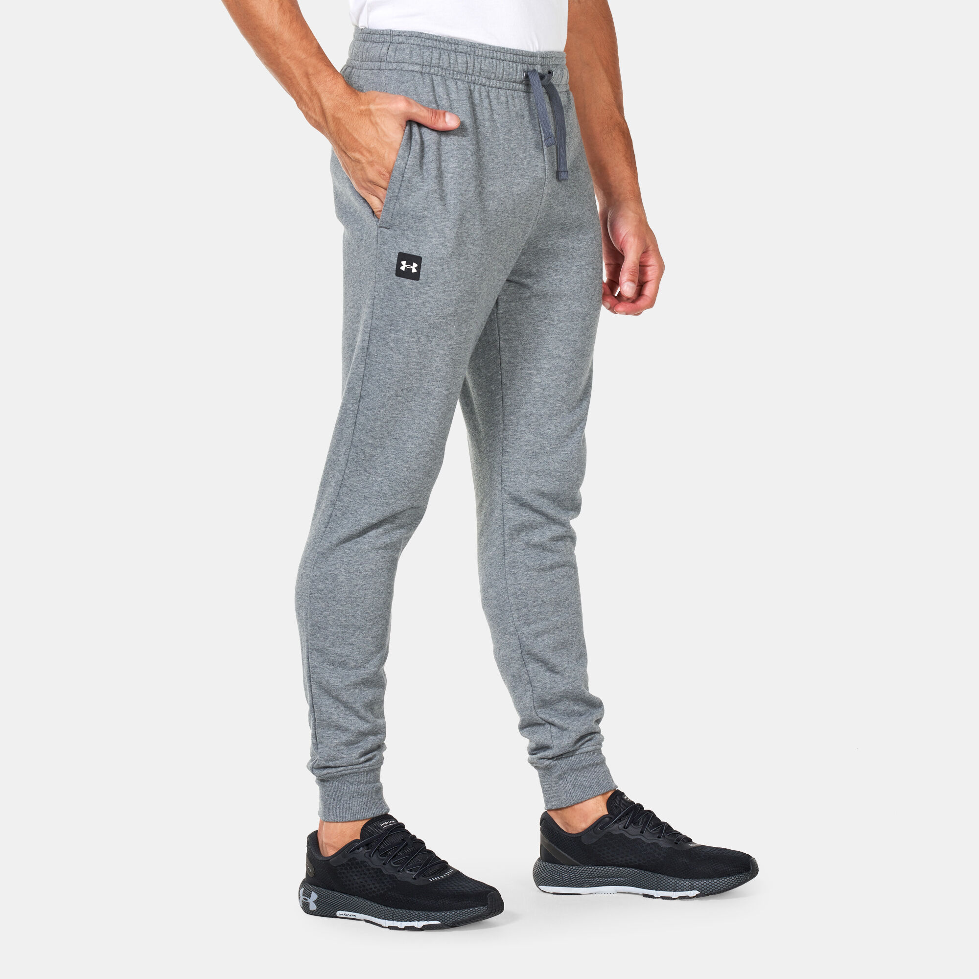 Men's ua rival fleece hotsell fitted joggers