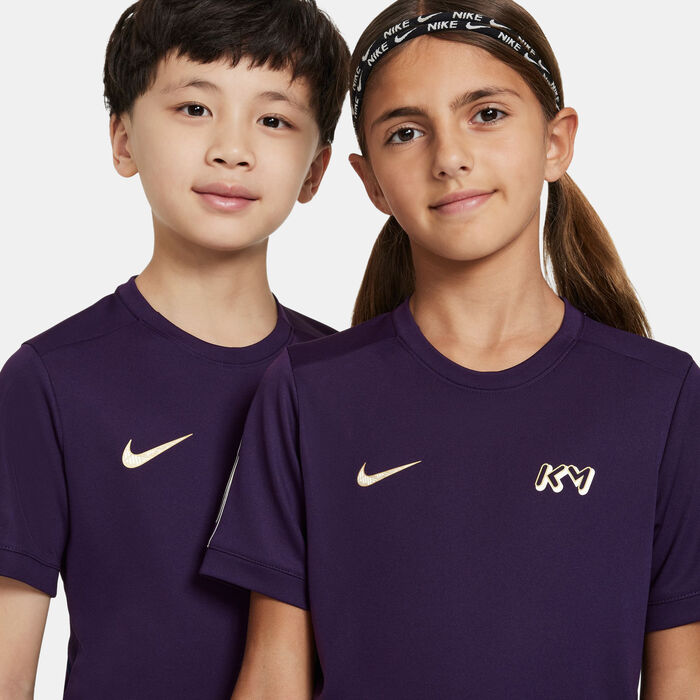 Nike Kids' Kylian Mbappe Dri-FIT Academy25 Football Top Purple image number 3