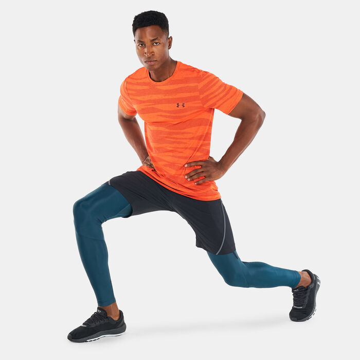 Under Armour Men's Seamless Wave T-Shirt Red Under Armour Men's Seamless Wave T-Shirt Red image number 2