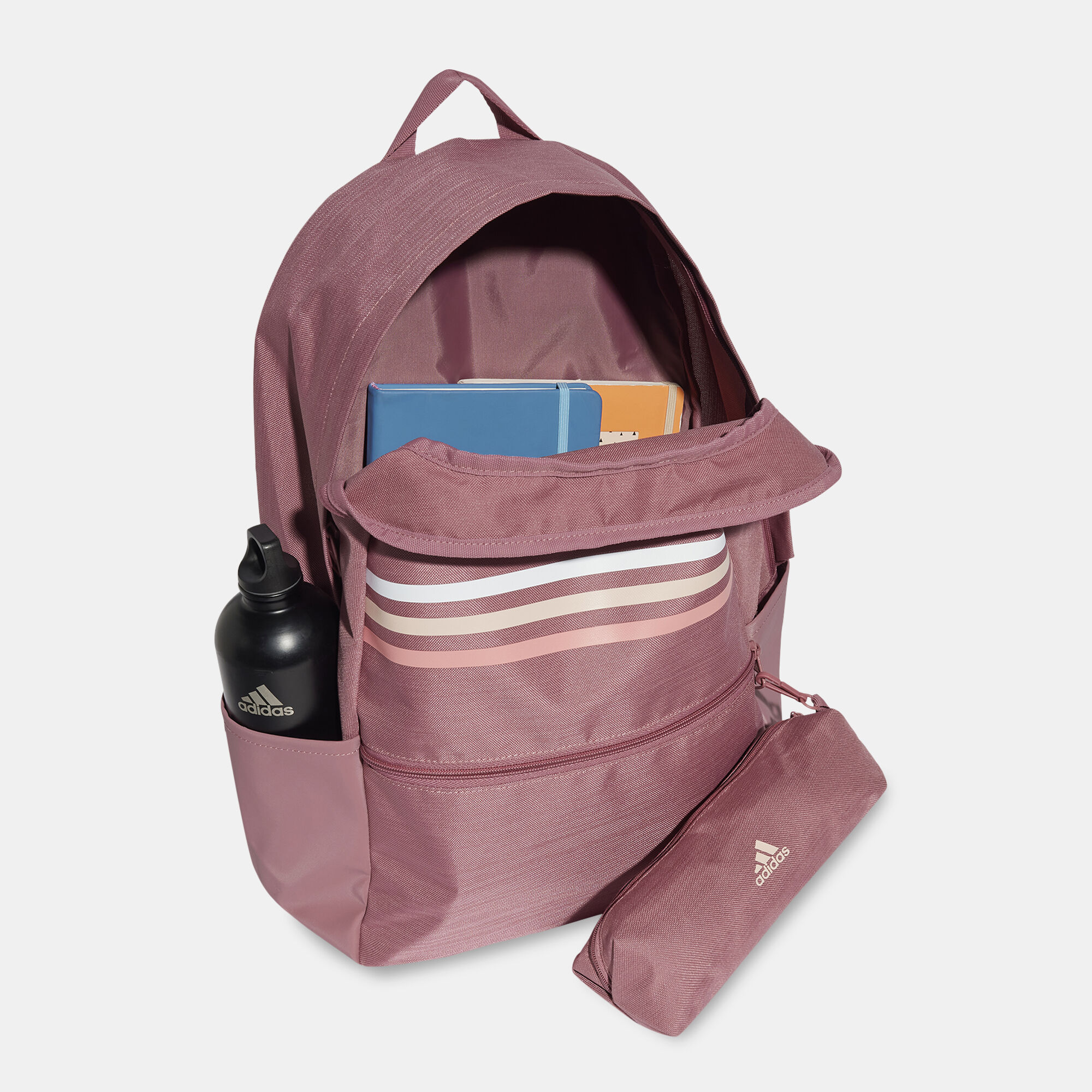 Classic Horizontal 3 Stripes Backpack Pink adidas in KSA SSS