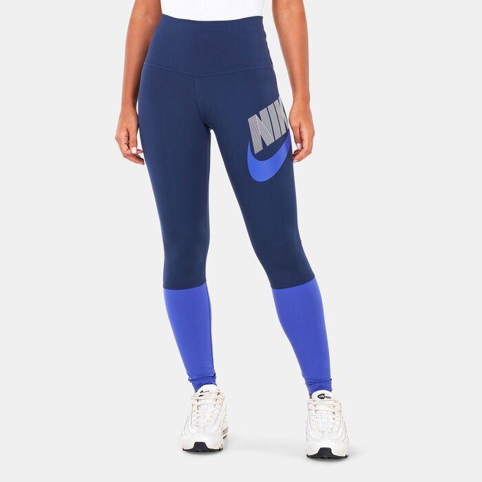 Buy Nike Women's Dri-FIT One High-Waisted Dance Leggings Blue in KSA -SSS