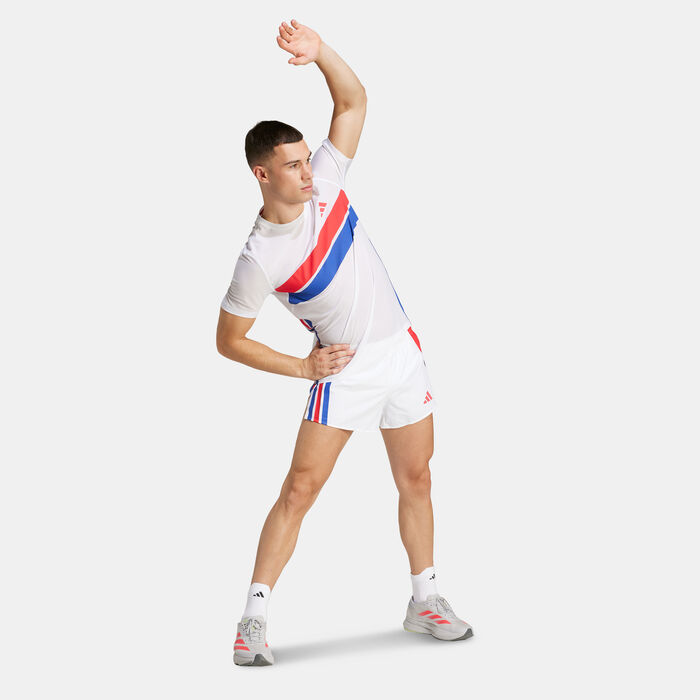 adidas Men's Adizero Retro Running T-Shirt White image number 2