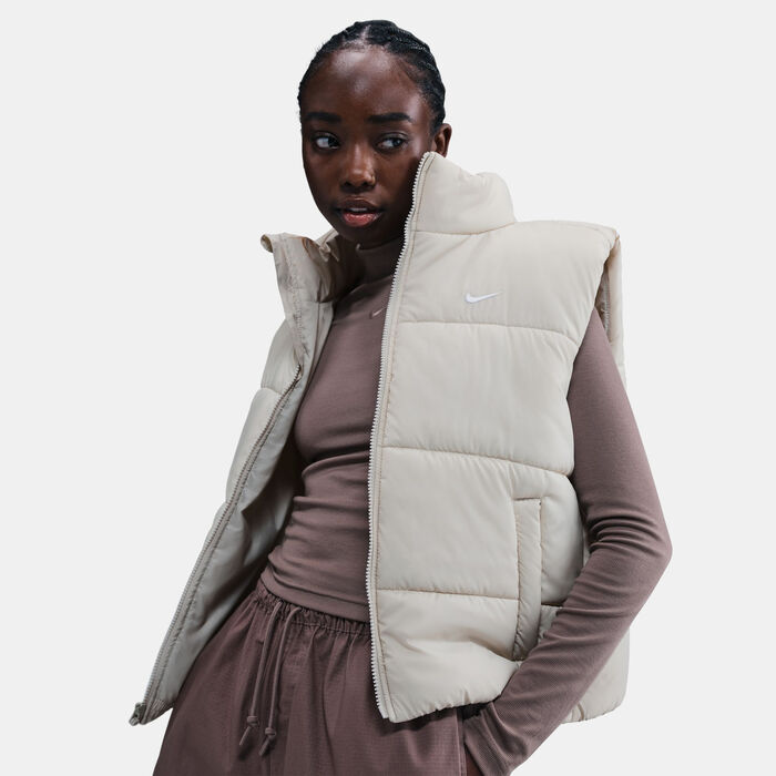 Nike Women's Sportswear Classic Therma-FIT Puffer Vest White Nike Women's Sportswear Classic Therma-FIT Puffer Vest White image number 5