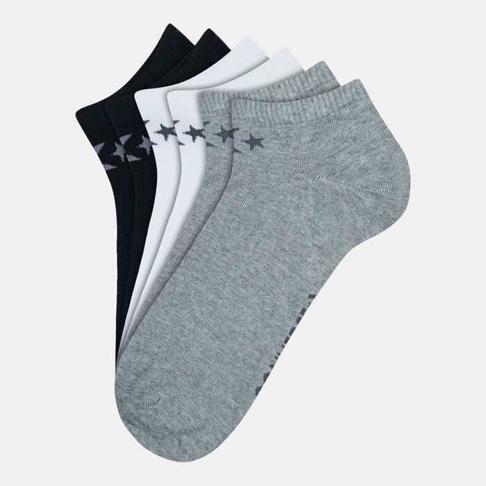 Converse Basic Low Cut Socks (3 Pack) Grey Converse Basic Low Cut Socks (3 Pack) Grey image number 0