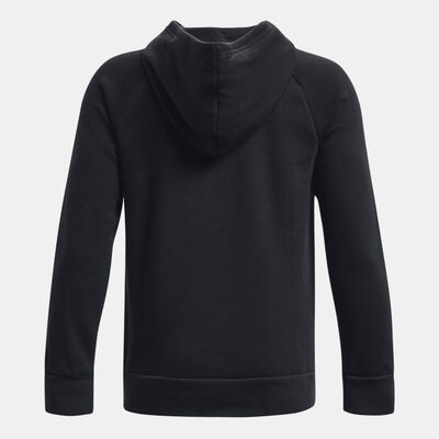 Under Armour Kids' Rival Fleece Big Logo Hoodie Black Under Armour Kids' Rival Fleece Big Logo Hoodie Black