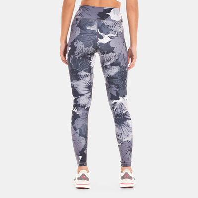adidas Women's Training Essentials Printed High-Waisted Leggings Grey