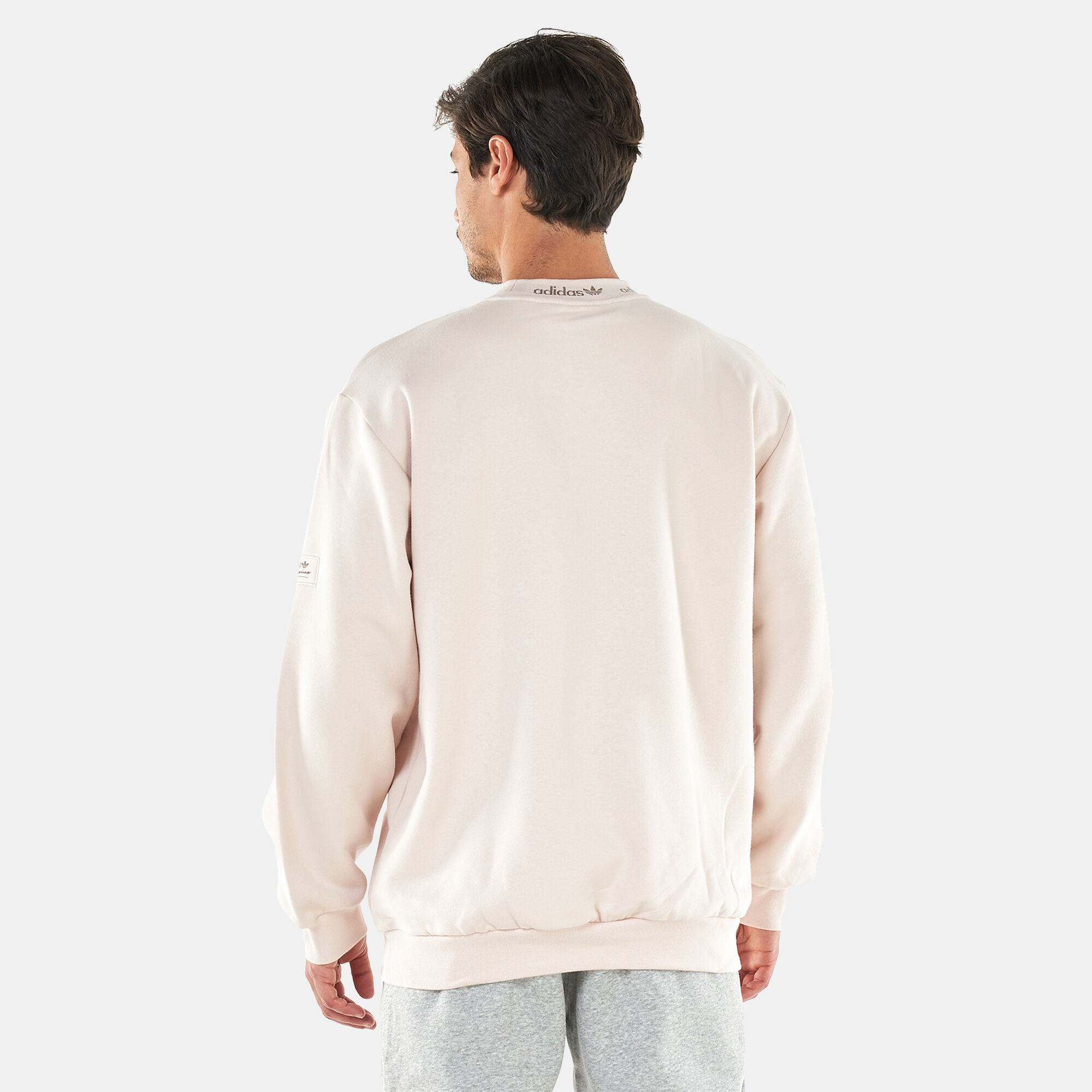 Men s Trefoil Linear Crew Sweatshirt