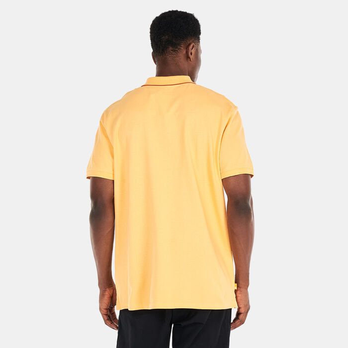 Timberland Men's Millers River Polo Shirt Orange Timberland Men's Millers River Polo Shirt Orange image number 1