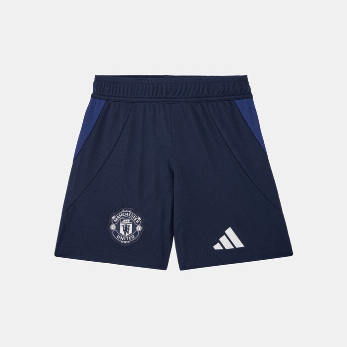 adidas Kids' Manchester United 24/25 Away Replica Football Shorts Blue adidas Kids' Manchester United 24/25 Away Replica Football Shorts Blue image number 0