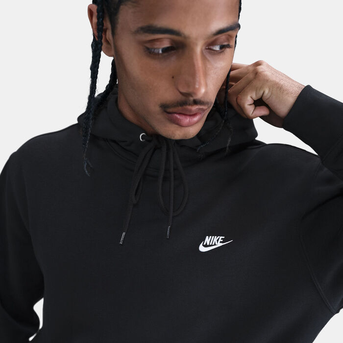 Nike Men's Club Fleece Hoodie Black Nike Men's Club Fleece Hoodie Black image number 5