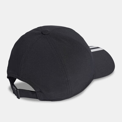 adidas Men’s 3-Stripes AEROREADY Running Training Baseball Cap Black adidas Men’s 3-Stripes AEROREADY Running Training Baseball Cap Black