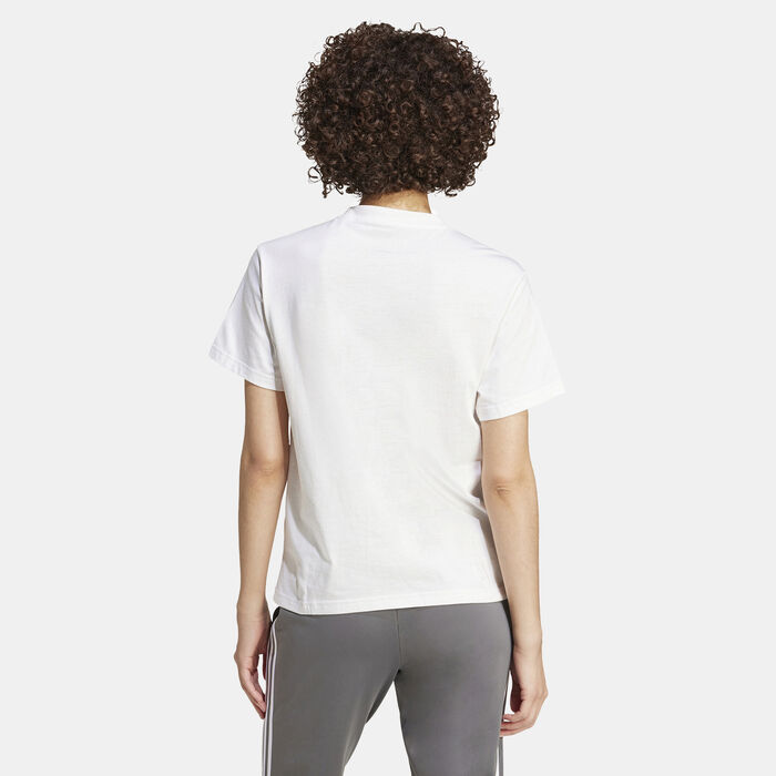 adidas Women's Xpress Logo T-Shirt White adidas Women's Xpress Logo T-Shirt White image number 1