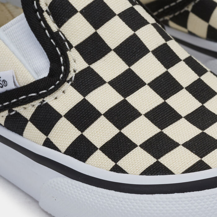 Vans Kids' Checkerboard Classic Slip-On Unisex Shoe (All Kids) Beige image number 4