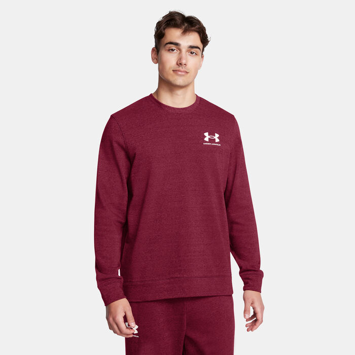 Under Armour Men's UA Rival Terry LC Sweatshirt Red image number 0