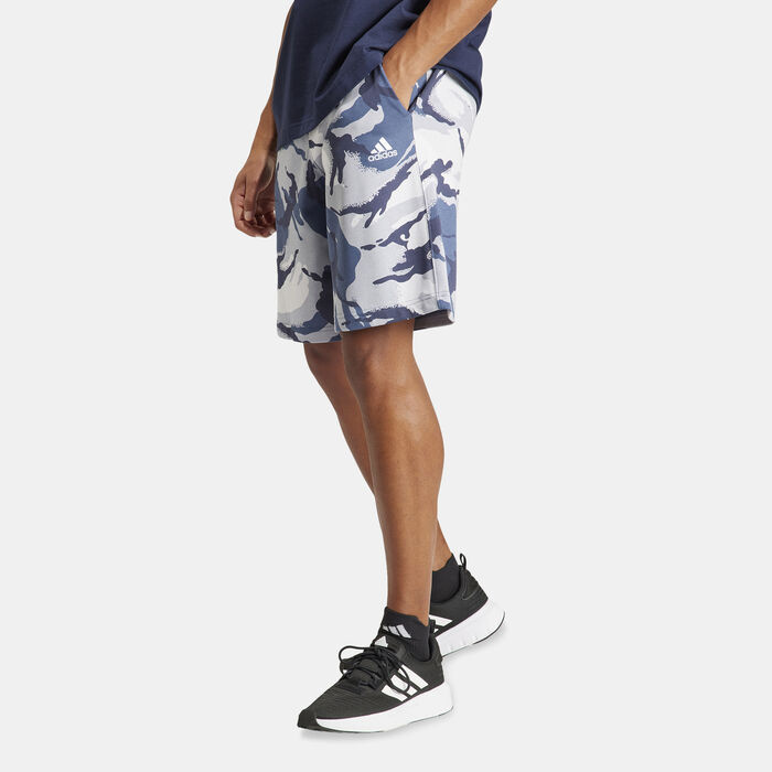 adidas Men's Seasonal Essentials Camouflage Shorts Blue adidas Men's Seasonal Essentials Camouflage Shorts Blue image number 0