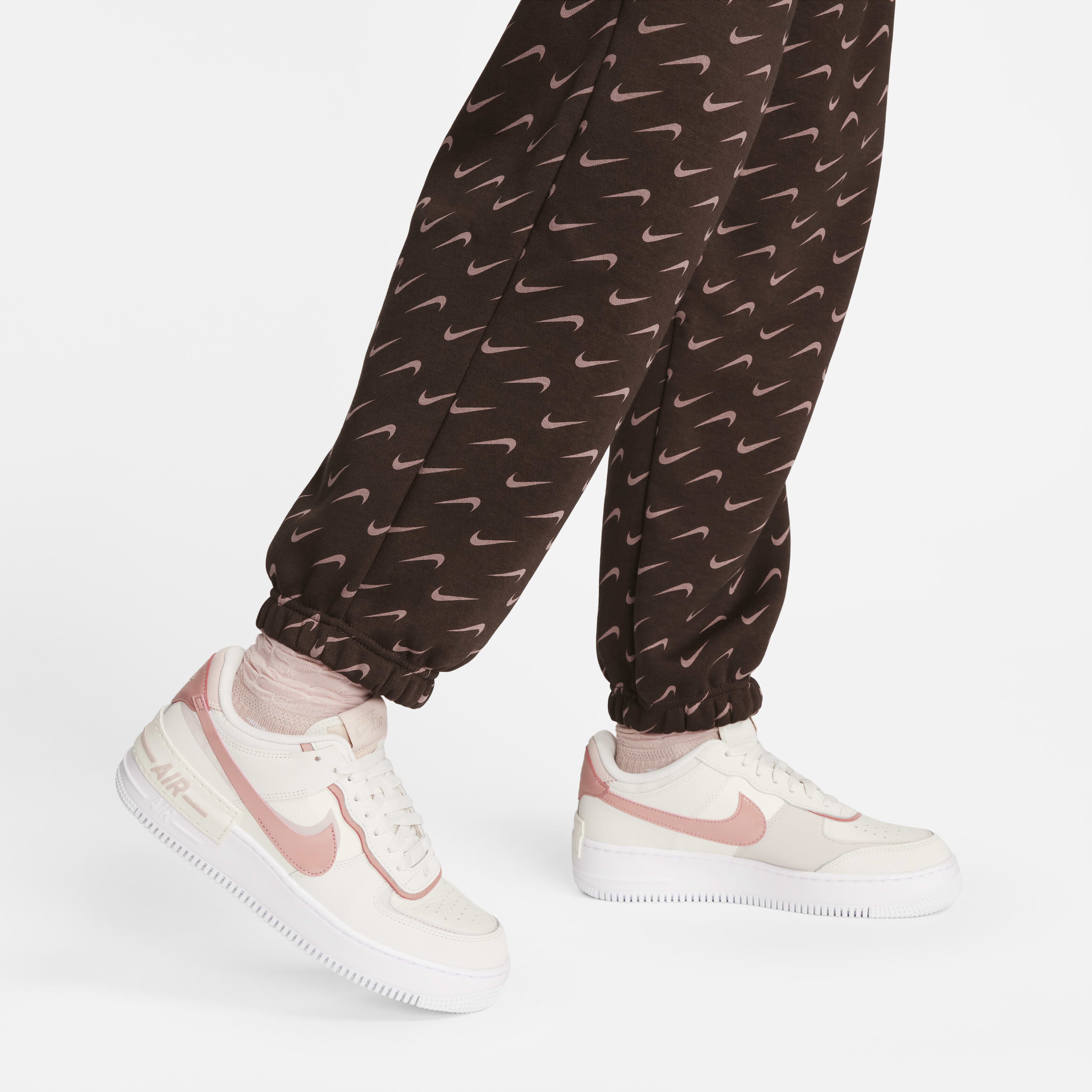 Women s Sportswear Phoenix Fleece Oversized Printed Tracksuit Bottoms