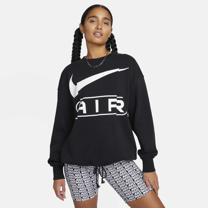 Nike Women's Air Over-Oversized Sweatshirt Black Nike Women's Air Over-Oversized Sweatshirt Black image number 0