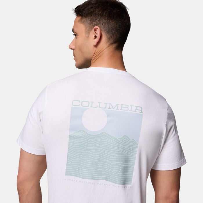 Columbia Men's Rapid Ridge Back Graphic T-Shirt White Columbia Men's Rapid Ridge Back Graphic T-Shirt White image number 4