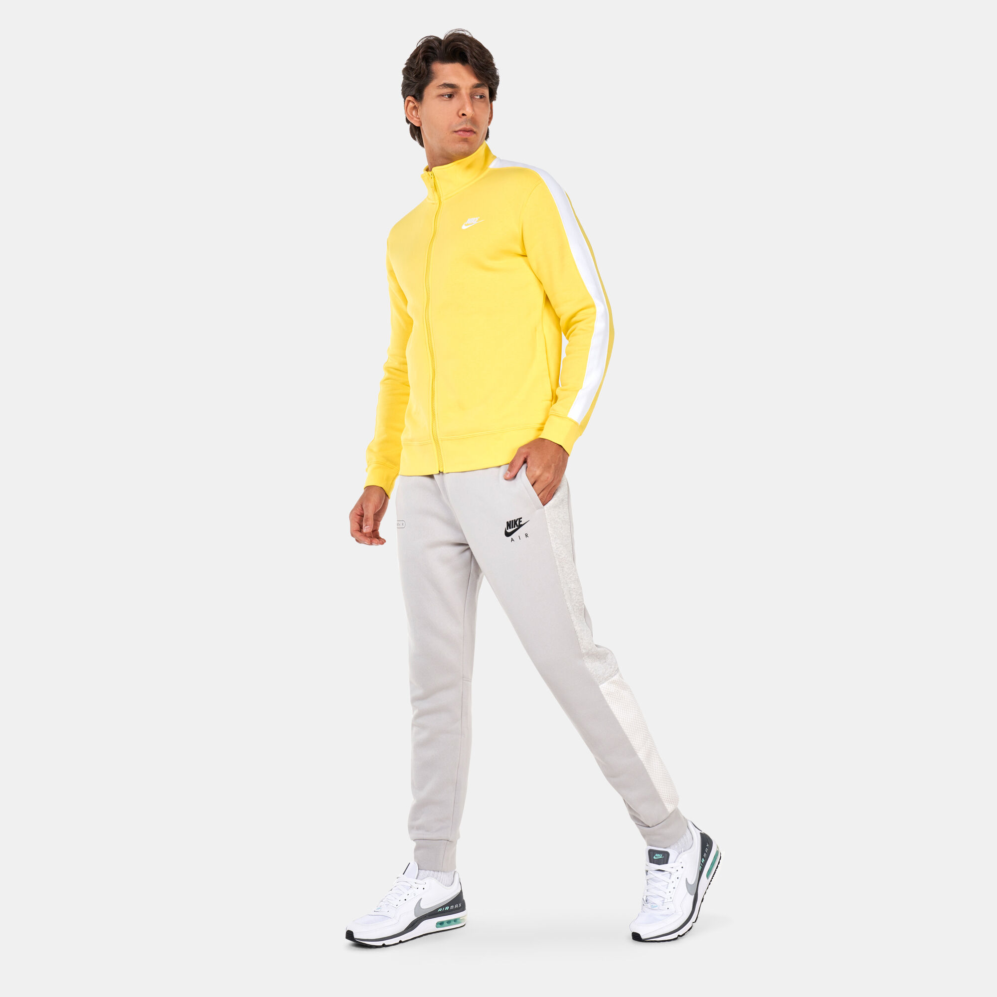 Yellow nike cheap tracksuit mens
