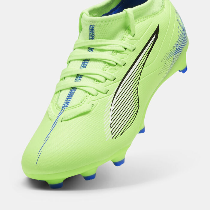 PUMA Kids' ULTRA 5 MATCH Firm Ground/Artificial Ground Football Shoes White image number 5