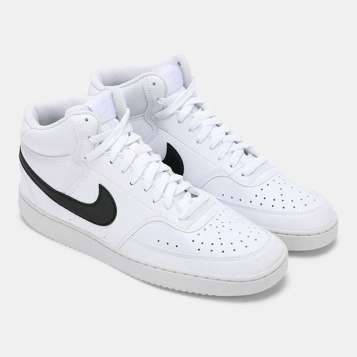 Nike Men's Court Vision Mid Next Nature Shoes White image number 1