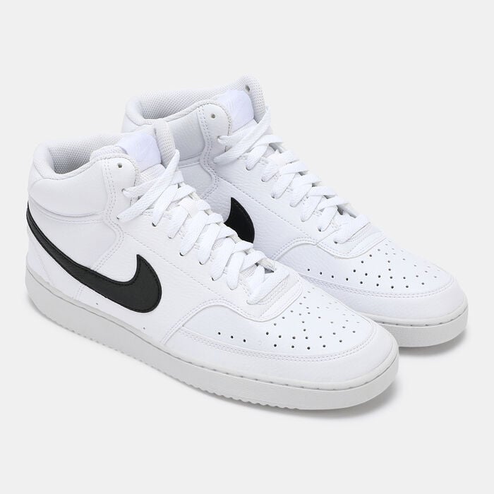 Nike Men's Court Vision Mid Next Nature Shoes White Nike Men's Court Vision Mid Next Nature Shoes White image number 1