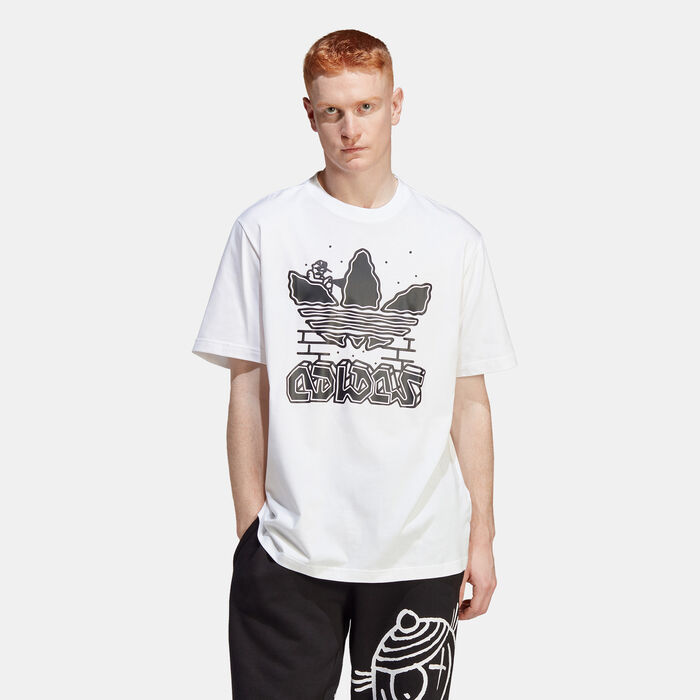 adidas Originals Men's Graphics Hack the Elite T-Shirt Black adidas Originals Men's Graphics Hack the Elite T-Shirt Black image number 0