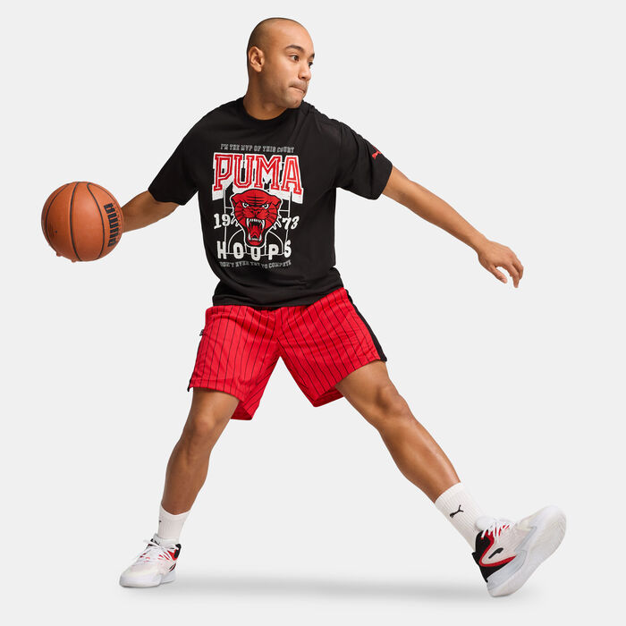 PUMA Men's Rival Rage Basketball T-Shirt Black PUMA Men's Rival Rage Basketball T-Shirt Black image number 2